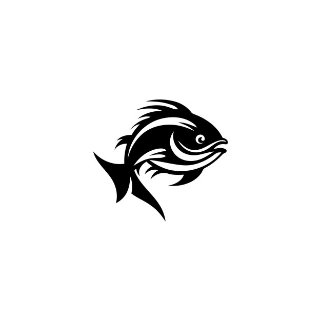 Fish logo design vector template