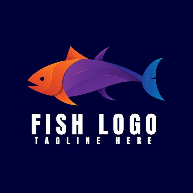 Vector fish logo design