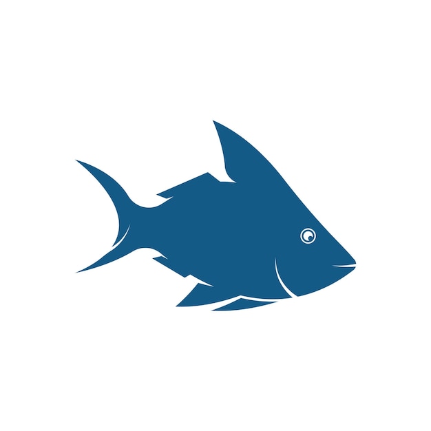 Fish logo icon template creative