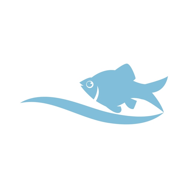 Fish logo template Creative vector symbol