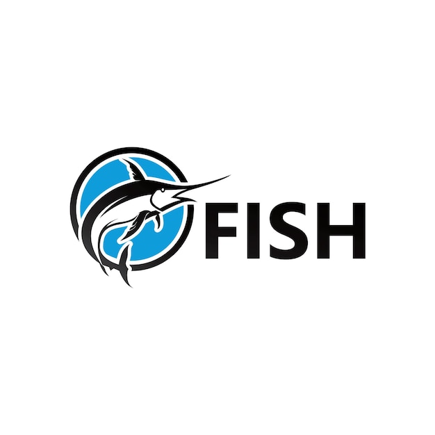 Fish Logo Template Design Vector