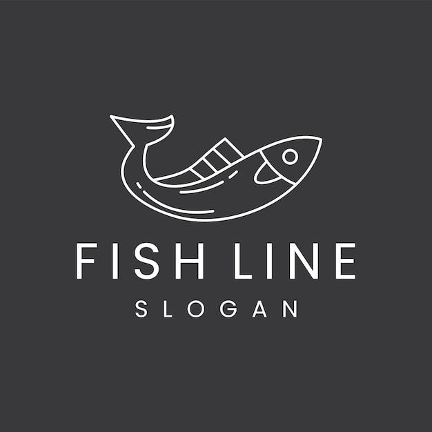 Fish logo template vector illustration design