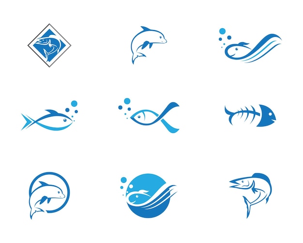 Fish logo template