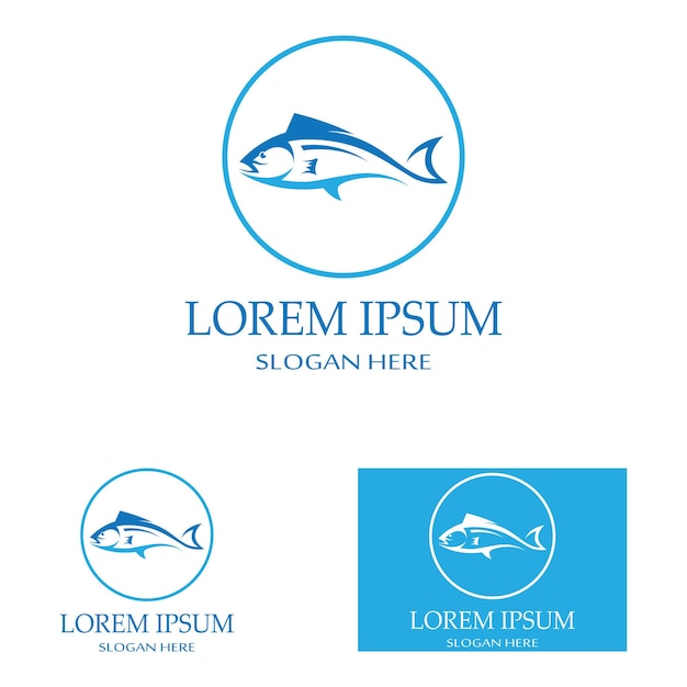 Fish logo template