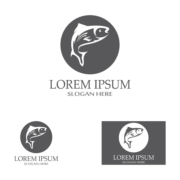 Fish logo template