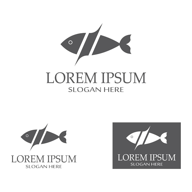 Fish logo template