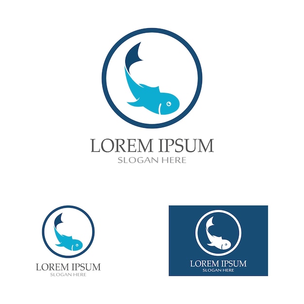 Fish logo template