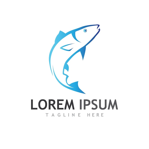 Fish logo template