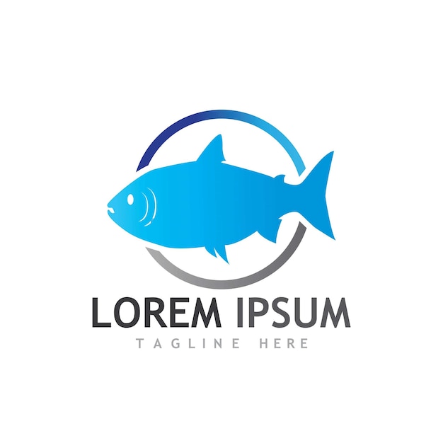 Fish logo template