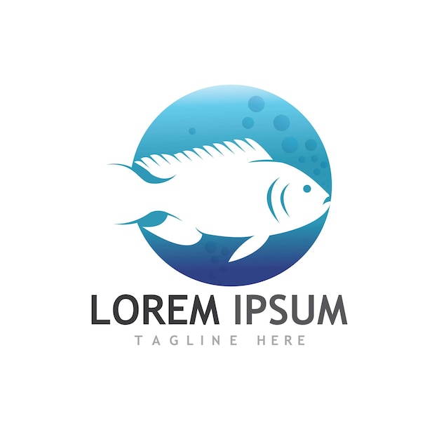 Fish logo template