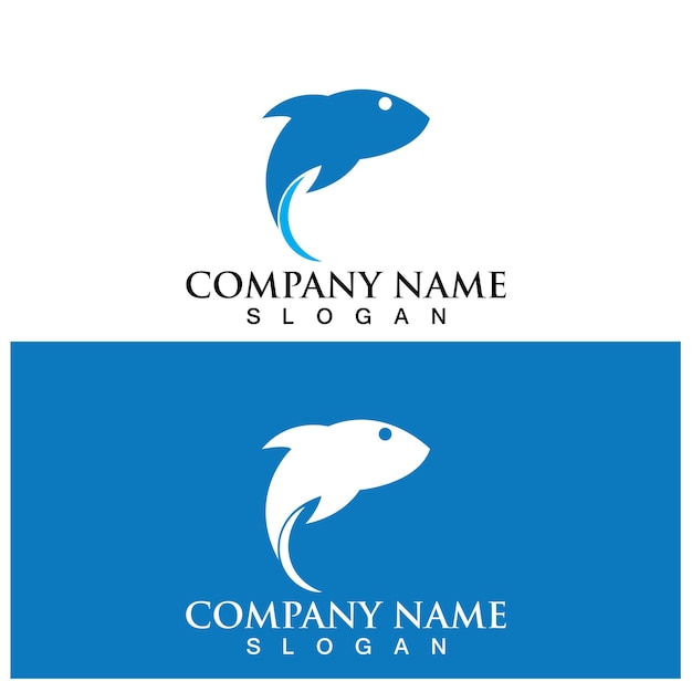 Fish logo template