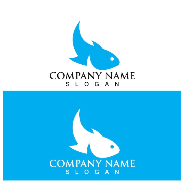 Fish logo template