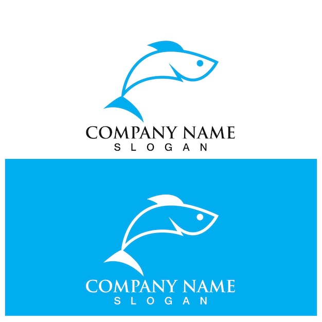 Fish logo template