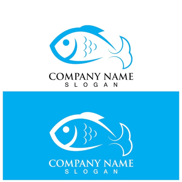 Fish logo template