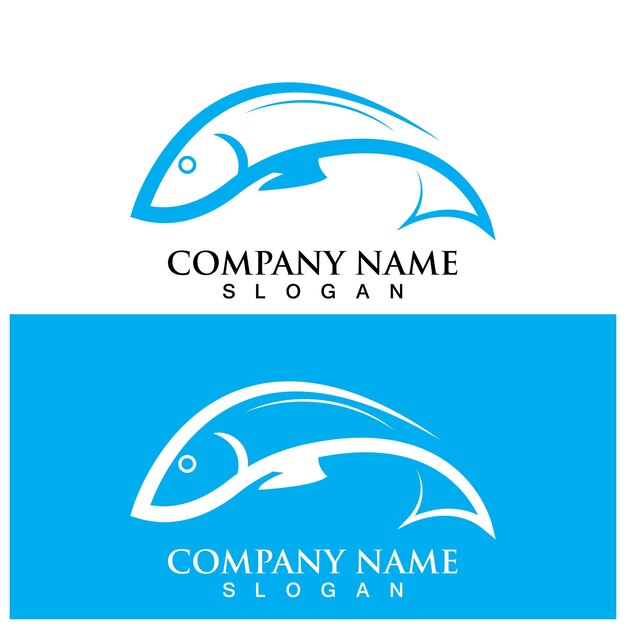 Fish logo template