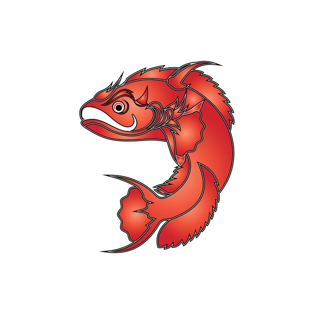 Fish logo template