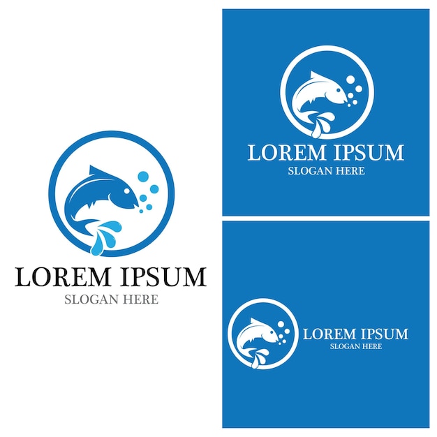 Fish logo template