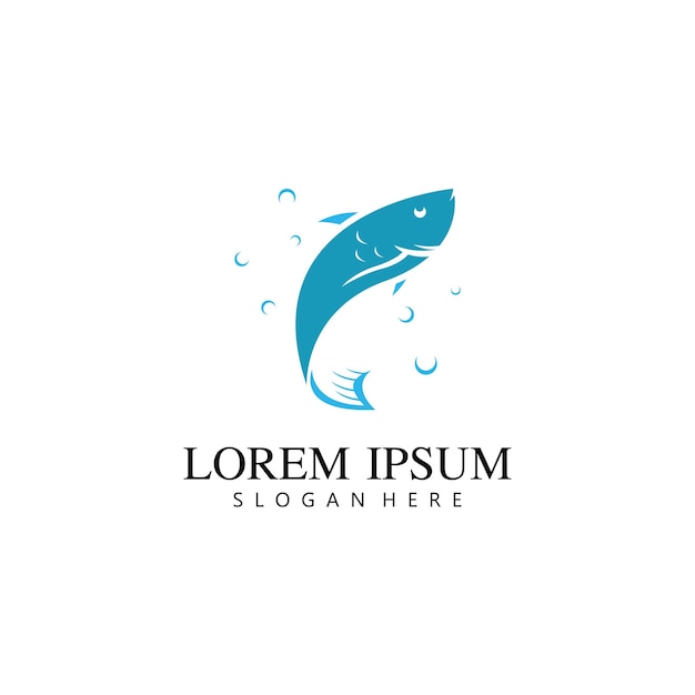 Fish logo template