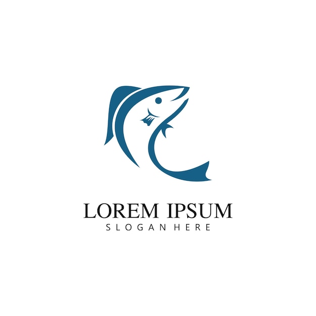 Fish logo template