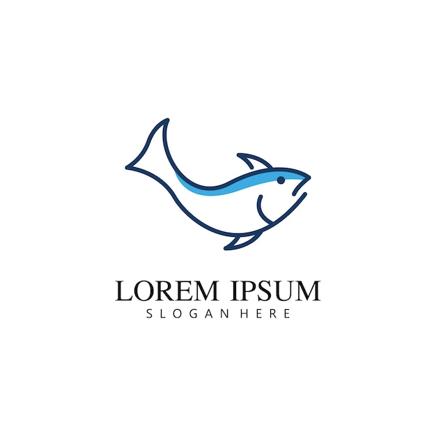 Fish logo template