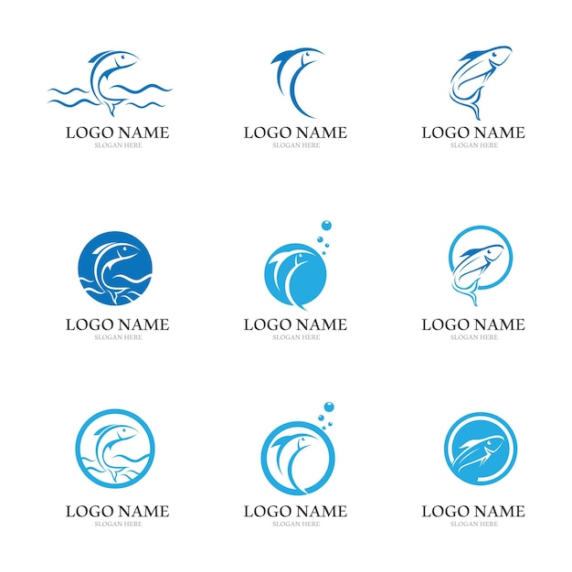 Fish logo template