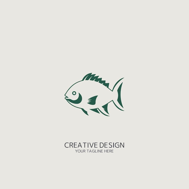 fish logo vector