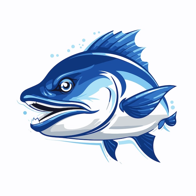 Vector fish mascot