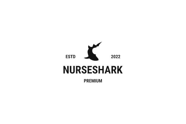 Fish nurse shark logo design vector illustration idea