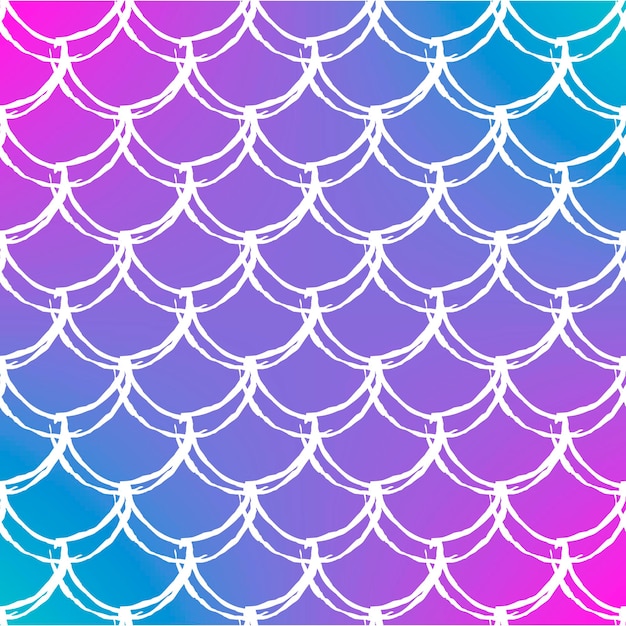 Fish scale and mermaid background