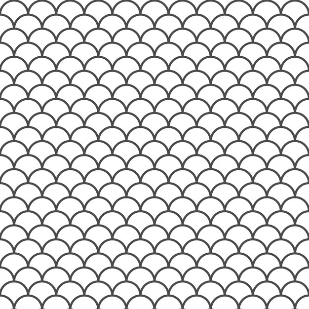 Vector fish scale pattern seamless dragon skin print mermaid tail texture snake background