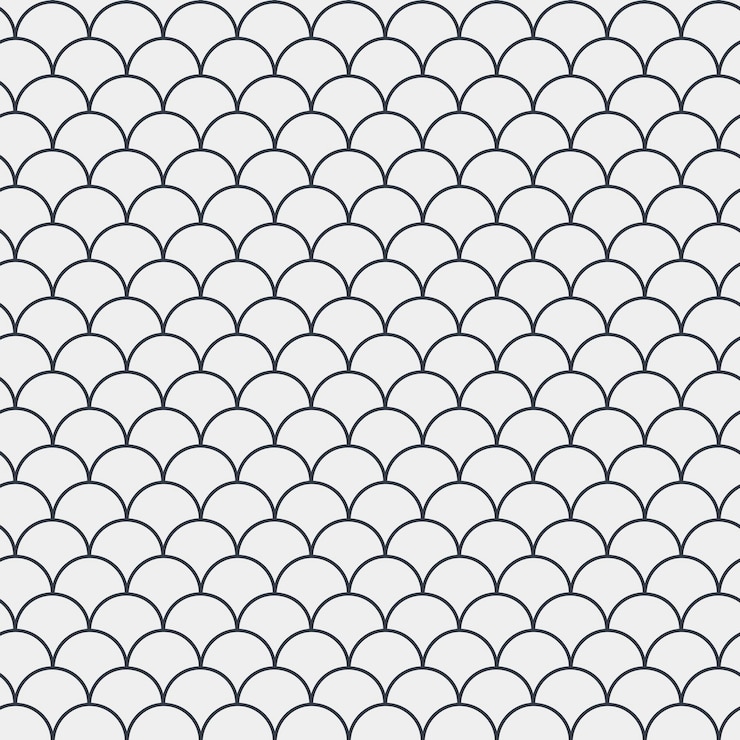 Vector fish scale seamless pattern. reptile, dragon skin texture. tillable background for your fabric, textile design, wrapping paper, swimwear or wallpaper. grey mermaid tail with fish scale underwater.