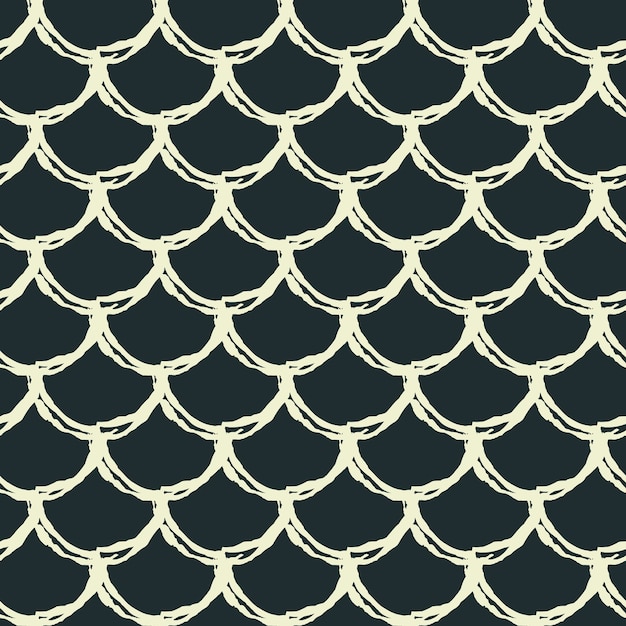 Vector fish scale seamless pattern