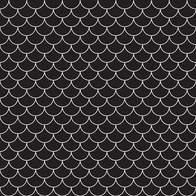 Vector fish scales seamless pattern