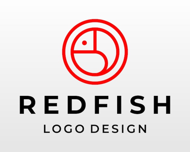 Pesce, frutti di mare, ristorante, design del logo dell'azienda del settore della pesca.