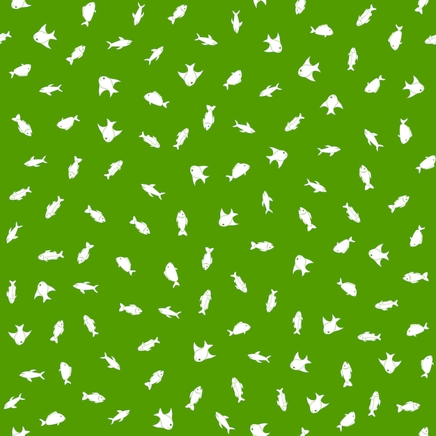 Fish Seamless Pattern Background Vector illustration backdrop
