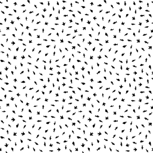 魚のシームレスなパターンの背景ベクトルイラストの背景
