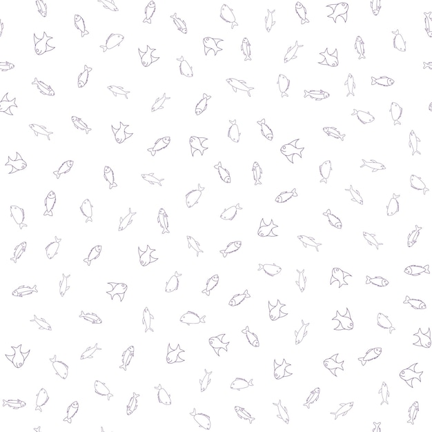 Vector fish seamless pattern background vector illustration backdrop