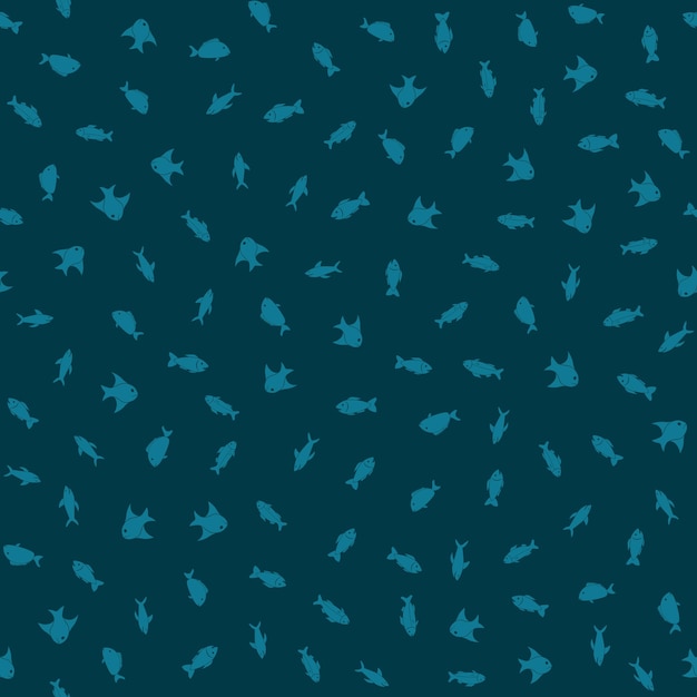 Vector fish seamless pattern background vector illustration backdrop