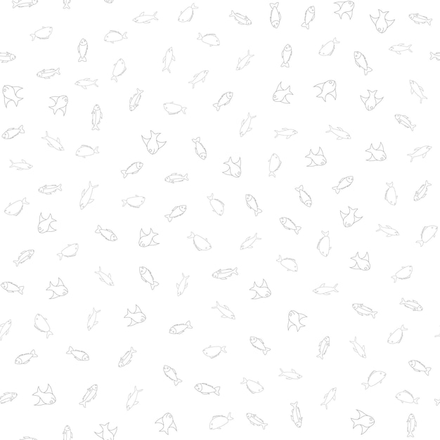 Fish Seamless Pattern Background Vector illustration backdrop