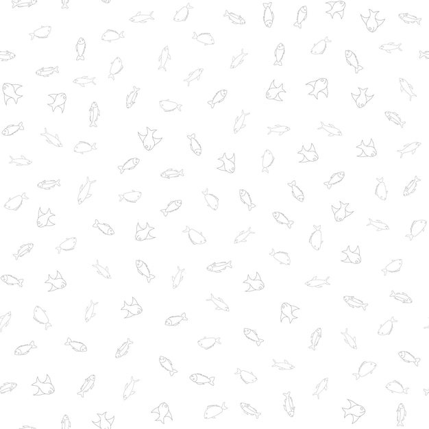 Fish seamless pattern background vector illustration backdrop