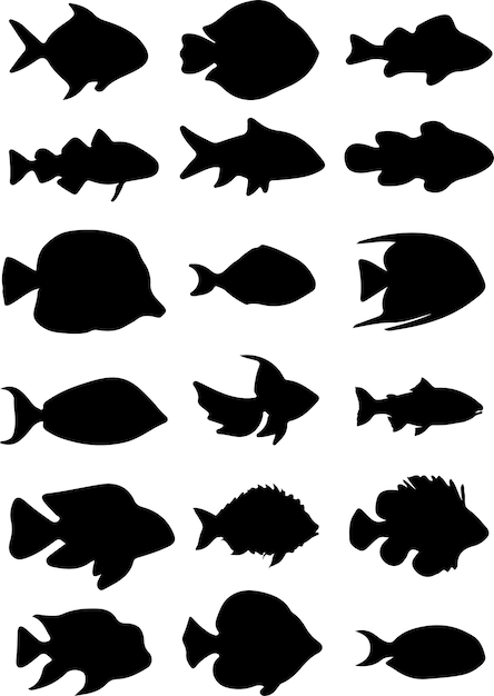 Fish Silhouette Graphic Vector Pack