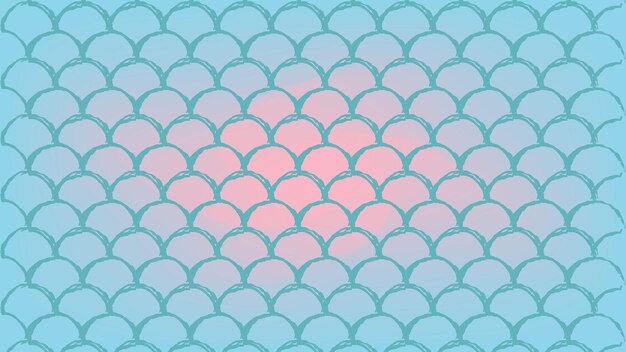 Fish skin on trendy gradient background Horizontal backdrop with fish skin ornament Bright color transitions Mermaid tail banner and invitation Underwater sea pattern Blue rose pink colors