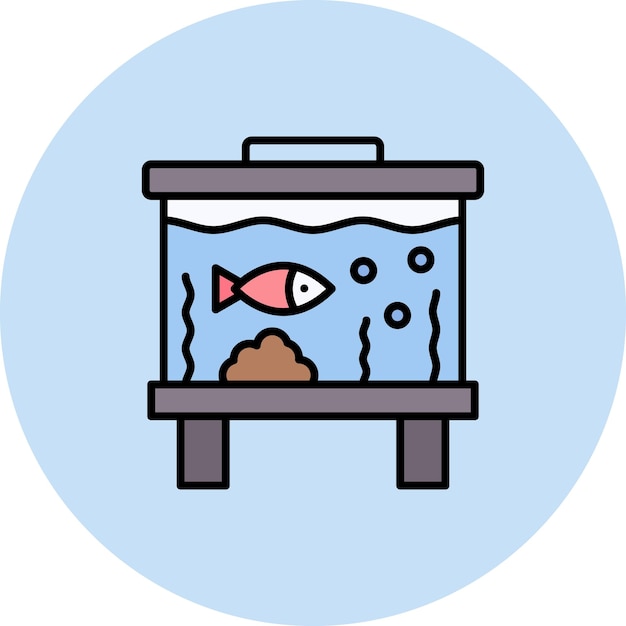 Fish Tank icon vector image Can be used for Family Life