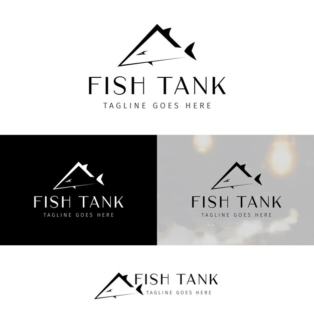 Fish tank logo design