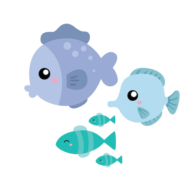 Fish underwater illustration animal vector clipart