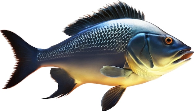 Vettore pesce vettore file di pesce senza sfondo piranha eps