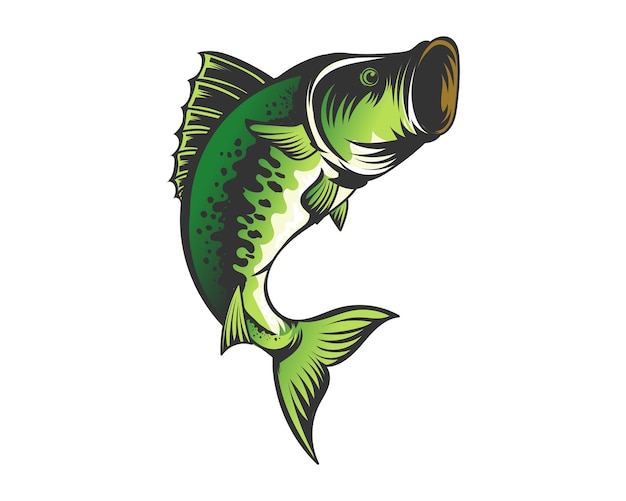 Fish vector illustration for print items and t-shirt