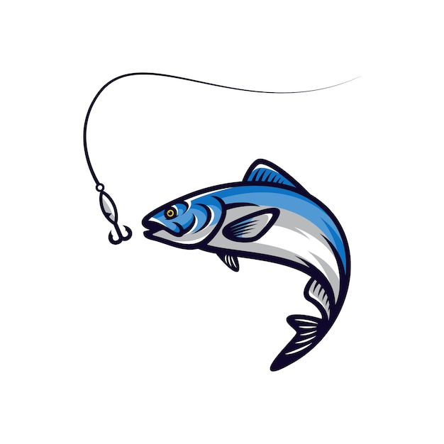 fish vector mascot icon illustration