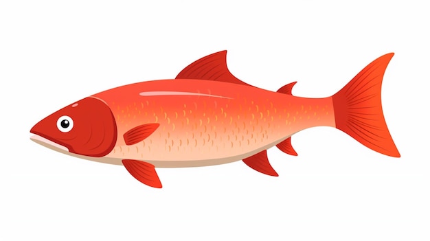 ベクトル 白い背景の魚のベクトル