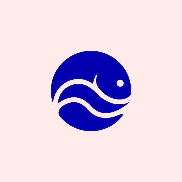 Vector fish wave